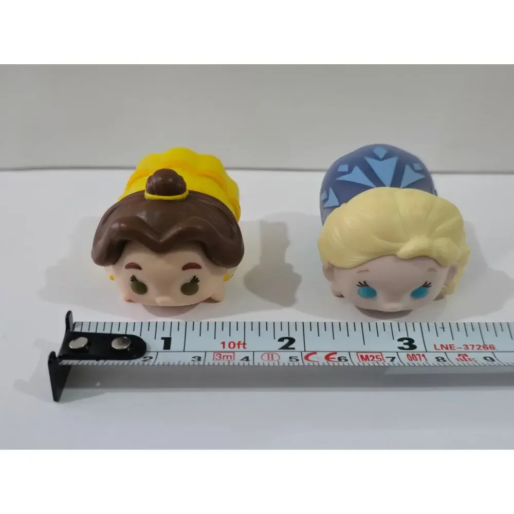 Disney Tsum Tsum Belle Elsa Vinyl Figure Set Jakks Pacific Princess Collection